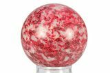 Polished Thulite (Manganian-Zoisite) Sphere - Trondheim, Norway #301494-1